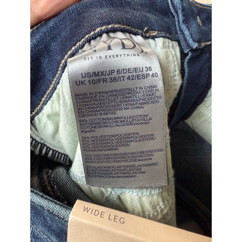 NYJD Teresa Wide Leg Jeans Size 6 - Picture 4 of 7